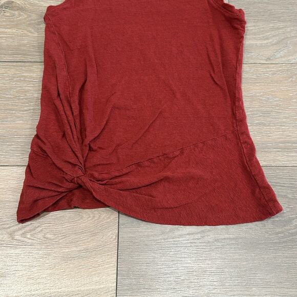 ATHLETA‎ Russet Rose Twist Knot Zephyr Linen Sleeveless Active Tank Top Size XS - Picture 4 of 9